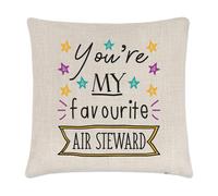 Sei My Favorito Aria Steward Stars Lino Copricuscino Cuscino - Hostess