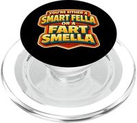 Sei o un ragazzo intelligente o un odore scoreggia divertente scherzo gioco di parole PopSockets PopGrip per MagSafe