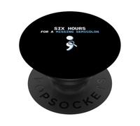Sei ore per un codificatore di ingegnere software a seme e virgola mancante PopSockets PopGrip Adesivo