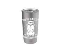 Sei Otterly Punbelievable Bicchiere termico in acciaio inox doppia parete