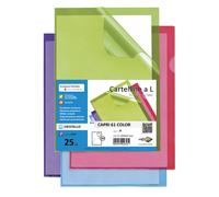 SEI ROTA - 26316112 - Cartellina a L Capri 61 color - A4 - PVC - liscio pesante - rosso - Sei Rota - conf. 25 pezzi - 86626 - Conf. da 1 Pz. - 26316112