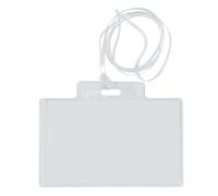 SEI ROTA - 318006 - Portanome Pass 3EC - con cordoncino trasparente - 9,5 x 6 cm - PVC - Sei Rota - conf. 100 pezzi - 26111 - Conf. da 1 Pz. - 318006
