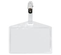 SEI ROTA - 318009 - Portanome Pass 3P - clip in metallo - senza cartoncino - 9,5 x 6 cm - PP - buccia - Sei Rota - conf. 100 pezzi - 51906 - Conf. da 1 Pz. - 318009