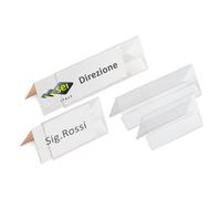 SEI ROTA - 318060 - Portanome da tavolo Prisma - 15 x 5 cm - PVC trasparente - Sei Rota - conf. 10 pezzi - 26099 - Conf. da 1 Pz. - 318060