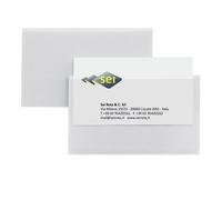 SEI ROTA - 318103 - Portabiglietti da visita Eticard T - autoadesivi - PVC - 5,5 x 9 cm - trasparente - Sei Rota - conf. 10 pezzi - 25300 - Conf. da 1 Pz. - 318103