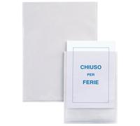 SEI ROTA - 321122 - Buste autoadesive Iesti - PVC - A4 - trasparente - Sei Rota - conf. 5 pezzi - 25274 - Conf. da 1 Pz. - 321122