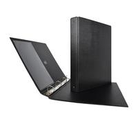 SEI ROTA - 36164410 - Raccoglitore Stelvio - 4 anelli a R 16 mm - dorso 2,5 cm - 22x30 cm - nero - Sei Rota - 36440 - Conf. da 1 Pz. - 36164410