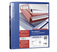 SEI ROTA - 36504137 - Raccoglitore personalizzabile Stelvio TI - 4 anelli a D 50 mm - dorso 7,5 cm - 22 x 30 cm - blu - Sei Rota - 25501 - Conf. da 1 Pz. - 36504137