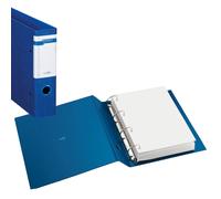 Sei Rota, Raccoglitore Stelvio F, 4 anelli quadri 65 mm, dorso 9 cm, 22x30 cm, blu - 37654407