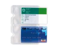 SEI ROTA - 484302 - Busta porta card - 5,8 x 8,7 cm - 2 tasche - trasparente - Sei Rota - 89443 - Conf. da 50 Pz.