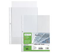 SEI ROTA - 662221 - Buste forate Atla T - pesante - liscio - 22 x 30 cm - trasparente - Sei Rota - conf. 50 pezzi - 64512 - Conf. da 1 Pz. - 662221