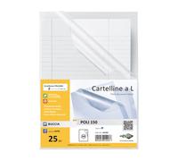 SEI ROTA - 662300 - Cartelline a L Poli 150 - PPL - buccia - 21 x 29,7 cm - trasparente - Sei Rota - conf. 25 pezzi - 25119 - Conf. da 1 Pz. - 662300