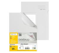 SEI ROTA - 662400 - Cartellina a L Poli Privacy - A4 - PP - liscio pesante - bianco opaco per documenti riservati - Sei Rota - 90126 - Conf. da 1 Pz. - 662400