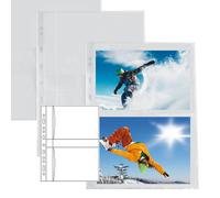 SEI ROTA - 662502 - Buste forate Atla F porta foto - 4 spazi 13 x 18 cm - trasparente - Sei Rota - conf. 10 pezzi - 56681 - Conf. da 1 Pz. - 662502