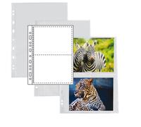 SEI ROTA - 662503 - Buste forate Atla F porta foto - 4 spazi 15 x 21 cm - trasparente - Sei Rota - conf. 10 pezzi - 56682 - Conf. da 1 Pz. - 662503