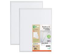 SEI ROTA - 722535 - Buste a sacco Gaia - PP riciclato - 25 x 35 cm - buccia - trasparente - Sei rota - conf. 25 pezzi - 94538 - Conf. da 1 Pz.