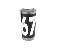 Sei sette 6 7 67 slang di Internet millenario Bicchiere termico in acciaio inox doppia parete