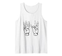 Sei Sette 6 7 Meme Internet Lingua dei segni Americana Canotta