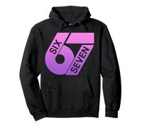 Sei Sette 67 Colorato 6 7 Gen Alpha Slang Divertente 6-7 Meme Felpa con Cappuccio