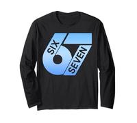 Sei Sette 67 Colorato 6 7 Gen Alpha Slang Divertente 6-7 Meme Maglia a Manica