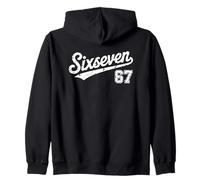 Sei Sette 67 Meme virale Divertente Gen Alpha Brainrot Umorismo Felpa con Cappuccio