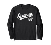 Sei Sette 67 Meme virale Divertente Gen Alpha Brainrot Umorismo Maglia a Manica