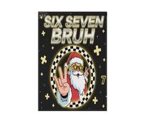 Sei sette bandiere natalizie da cortile per banner da giardino per decorazione patio 28x40 double face