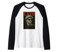 Sei Sette Meme LXVII Statua Romana Virale Internet Trend 6 7 Maglia con Maniche Raglan