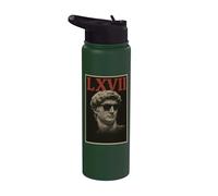 Sei sette meme LXVII Statua romana Virale Internet Trend 6 7 Stainless Steel Insulated Water Bottle