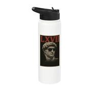 Sei sette meme LXVII Statua romana Virale Internet Trend 6 7 Stainless Steel Insulated Water Bottle