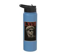 Sei sette meme LXVII Statua romana Virale Internet Trend 6 7 Stainless Steel Insulated Water Bottle