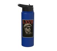 Sei sette meme LXVII Statua romana Virale Internet Trend 6 7 Stainless Steel Insulated Water Bottle