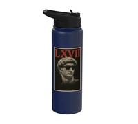 Sei sette meme LXVII Statua romana Virale Internet Trend 6 7 Stainless Steel Insulated Water Bottle