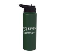 Sei sette meme Numero virale Umorismo Gen Alpha Tendenza Internet Stainless Steel Insulated Water Bottle