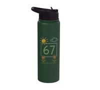 Sei sette meme Numero virale Umorismo Gen Alpha Tendenze adolescenti 6 7 Stainless Steel Insulated Water Bottle