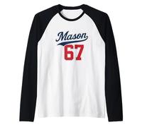 Sei Sette nel Mio 67 Mason Era Groovy Meme Slang Tendenza virale Maglia con Maniche Raglan