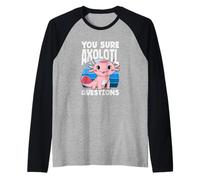 Sei Sicuro Axolotl Domande Carino Kawaii Axolotl Maglia con Maniche Raglan