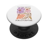Sei stato creato per uno scopo arte floreale PopSockets PopGrip Adesivo