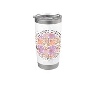 Sei stato creato per uno scopo Boho Floral Christian Bicchiere termico in acciaio inox doppia parete