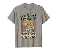 Sei Un Cowgirl perché Posso vederti cavalcando Me Divertente Rodeo Maglietta