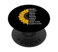 Sei una bella religione cristiana di girasole scelta forte PopSockets PopGrip Adesivo