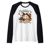 Sei Una Simpatica Arte culinaria di Halloween Dumpling Maglia con Maniche Raglan