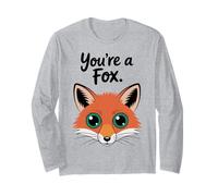 Sei Una Volpe Animale Carino dicendo Umorismo dei Cartoni Animati Maglia a Manica