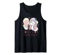 Sei Unico nel Suo Genere, con Impronta Digitale a Forma di Unicorno, Colore Pastello Carino Canotta