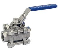 SEi Valvole a sfera inox 3 pezzi, 1 1/2" Diametro