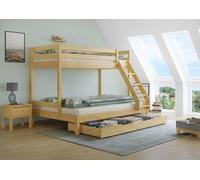 Sei varianti letto a castello 140x200-90x200 x adulti in pino V-60.18-09-14