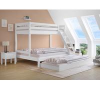 Sei varianti letto castello bianco 3 posti 140x200-90x200 solido V-60.18W-09-14