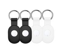 SEIAIYG 4 Pezzi Custodia Compatibile con Xiaomi Tag, Portatile e Antigraffio Silicone Cover con Portachiavi per Chiavi, Zaini, Bagagli
