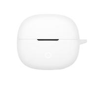 SEIAIYG Custodia Compatibile con Realme Buds Clip, Cover Protettiva in Silicone Antiurto e Antigraffio con Moschettone - Bianco