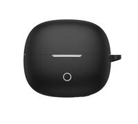 SEIAIYG Custodia Compatibile con Realme Buds Clip, Cover Protettiva in Silicone Antiurto e Antigraffio con Moschettone - Nero